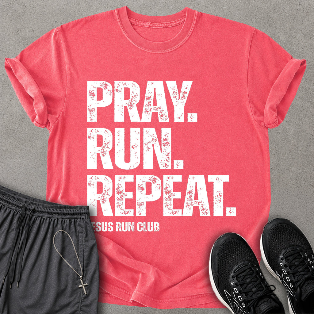 Pray. Run. Repeat. T-shirt