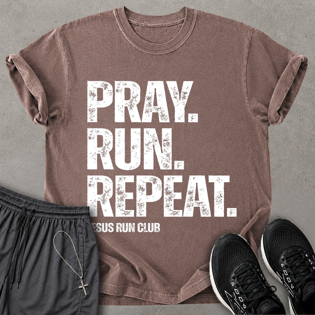 Pray. Run. Repeat. T-shirt