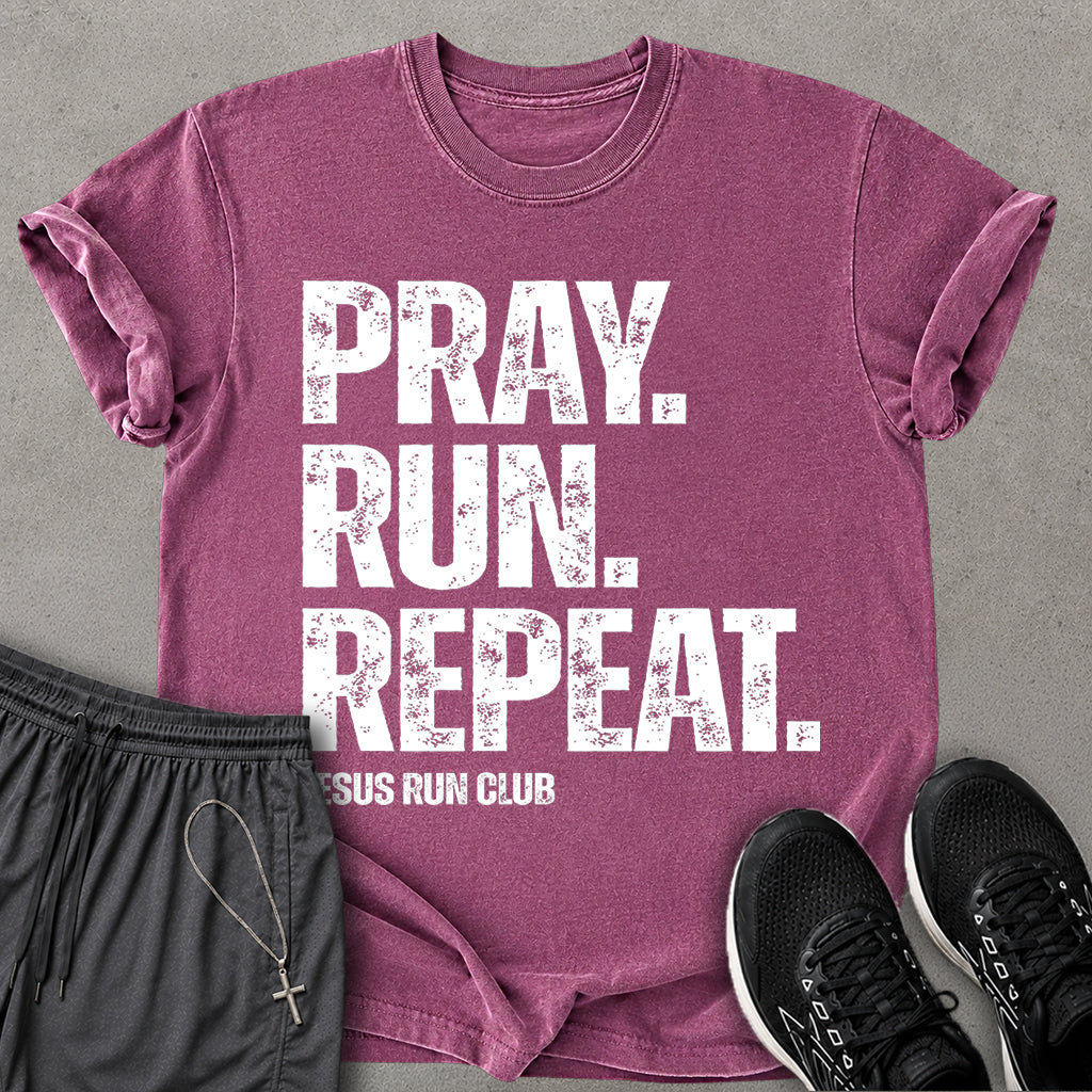 Pray. Run. Repeat. T-shirt