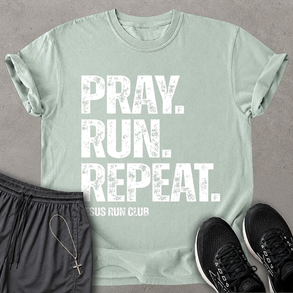 Pray. Run. Repeat. T-shirt