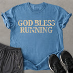 God Bless Running  T-shirt