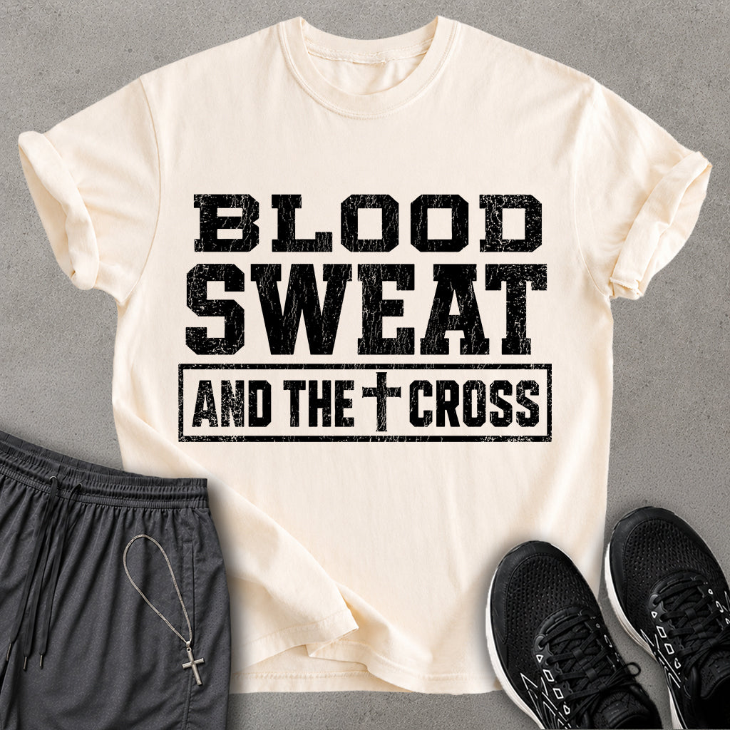 Blood Sweat Cross T-shirt