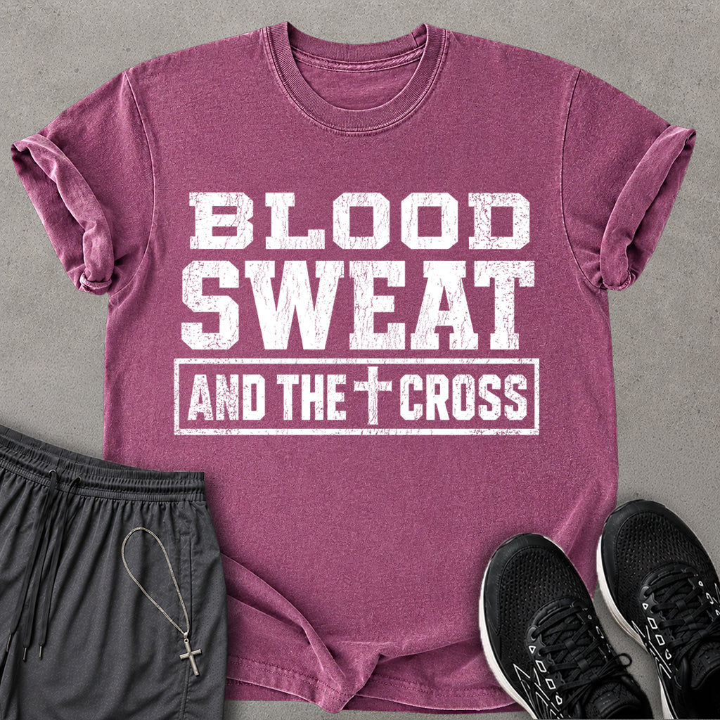 Blood Sweat Cross T-shirt