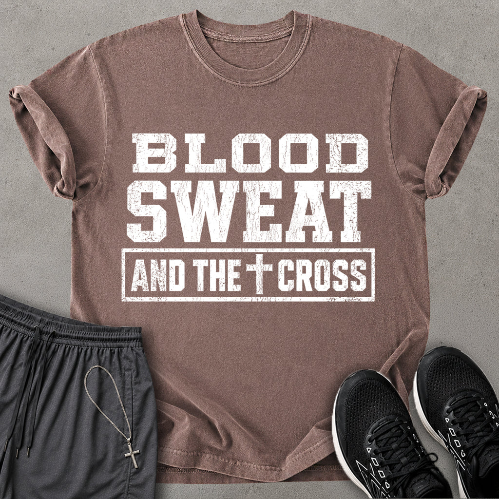 Blood Sweat Cross T-shirt