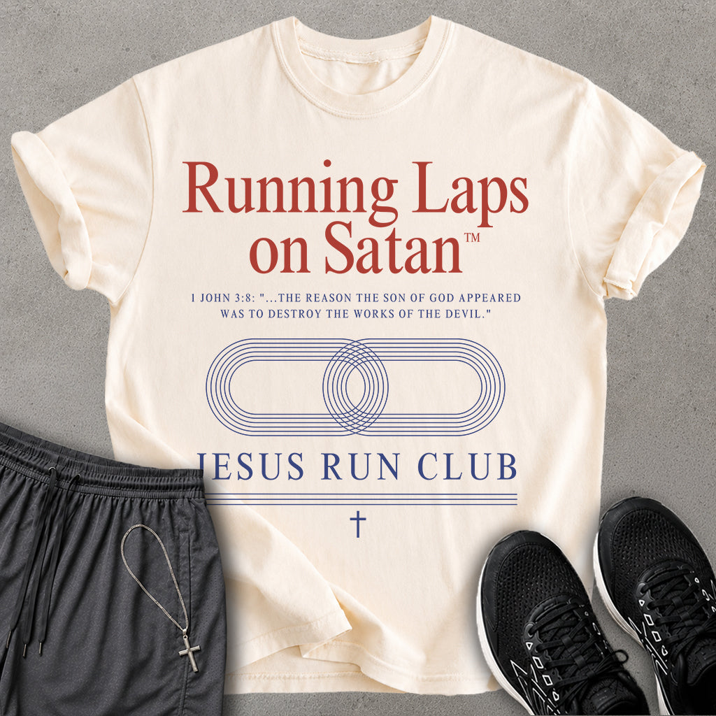 Running Laps On Satan T-shirt