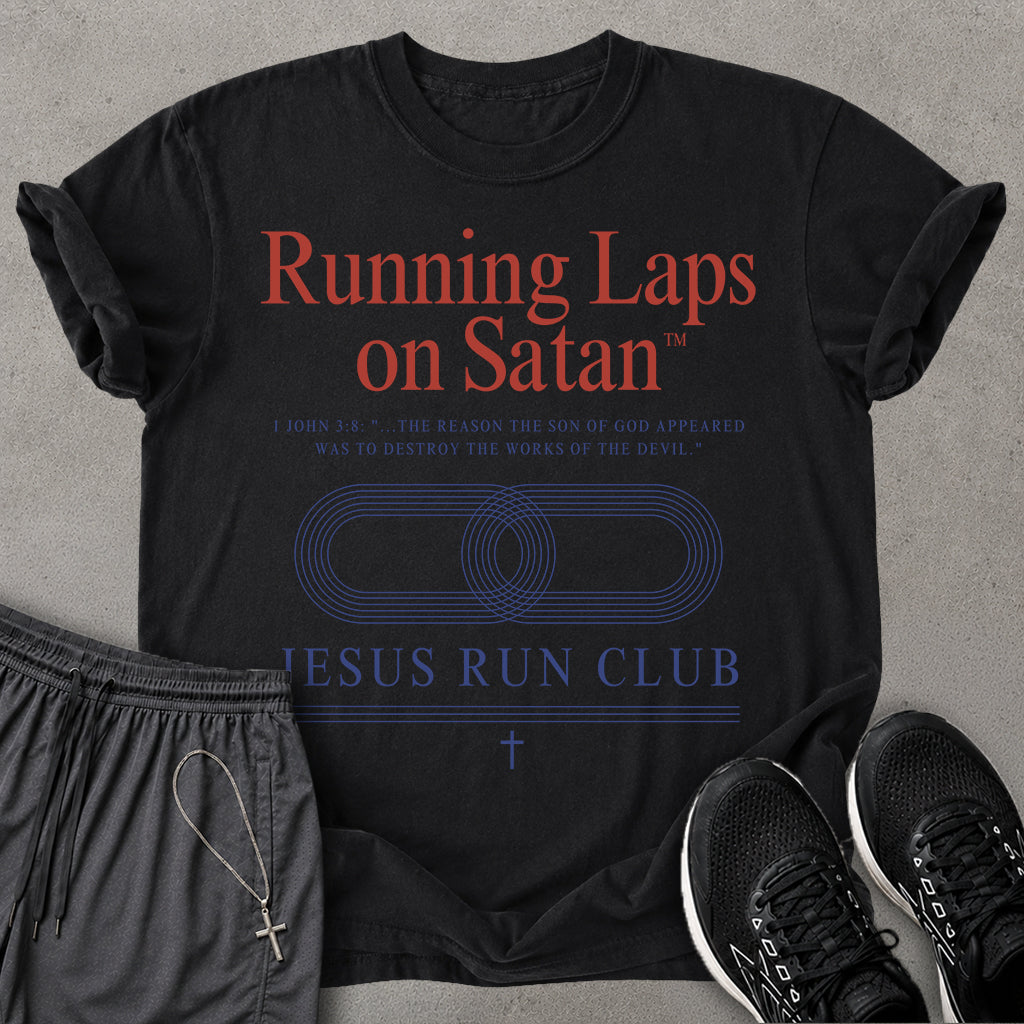 Running Laps On Satan T-shirt