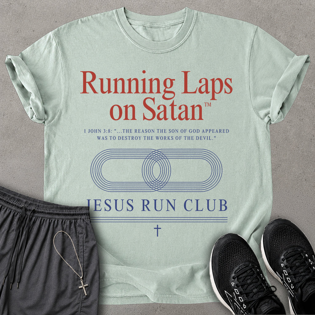 Running Laps On Satan T-shirt